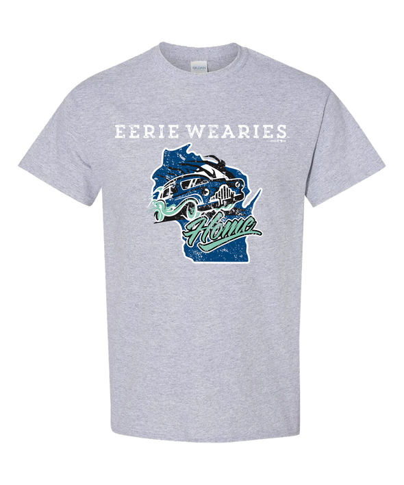 Eerie Wearies Grey Wisconsin Home State T-Shirt *PRE-ORDER* (EXPECTED TO ARRIVE IN A FEW WEEKS)