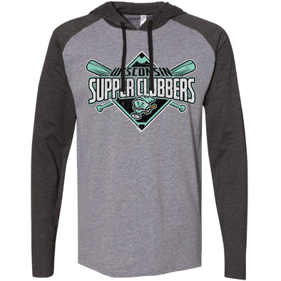 Wisconsin Supper Clubbers Raglan Hoodie Tee *NEW*