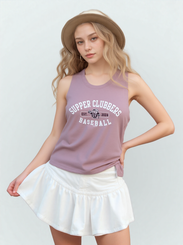 Wisconsin Supper Clubbers Orchid Nunnery Ladies Crop Tank