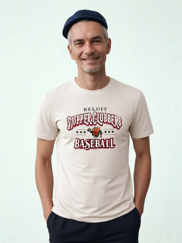 Wisconsin Supper Clubbers Oatmeal Tri-Blend Finley T-Shirt
