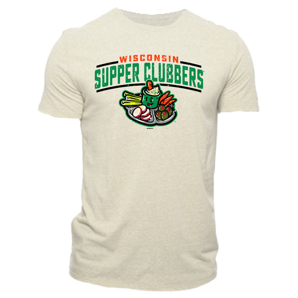Wisconsin Supper Clubbers Freud Cream Tri-Blend T-Shirt