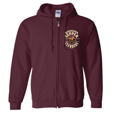 Wisconsin Supper Clubbers Maroon Full Zip Newton Hoodie