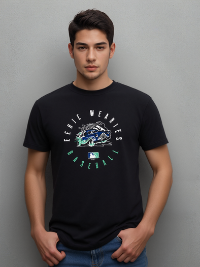 Eerie Wearies Black Garment Dyed Jesea T-Shirt