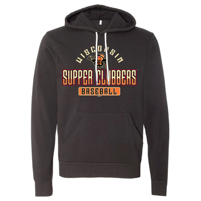 Wisconsin Supper Clubbers Black Heather Sponge Fleece Hoodie *NEW*