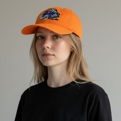 Eerie Wearies Pumpkin Orange Strap-Adjustable Cap *NEW*