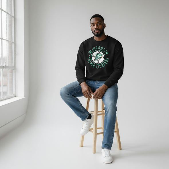 Wisconsin SCGH Black Oldtown Crewneck *NEW*