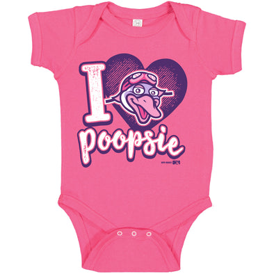 Beloit Sky Carp Infant Hot Pink Poopsie Onesie