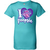 Beloit Sky Carp Tahiti Blue Princess Youth Poopsie T-Shirt