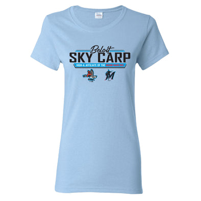 Beloit Sky Carp Ladies Light blue Affiliate T-Shirt