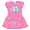 Beloit Sky Carp Raspberry/White Toddler Rib Dress